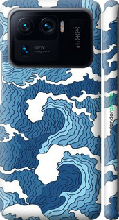 3D пластиковый матовый чехол Абстрактный рисунок морских волн для Xiaomi Mi 11 Ultra - 6538m-2295 изображение 