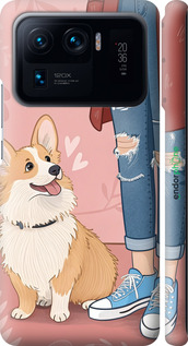 3D пластиковий матовий чехол Корги 3 для Xiaomi Mi 11 Ultra - 6707m-2295 изображение 