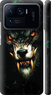 3D пластиковый матовый чехол Дьявольский волк для Xiaomi Mi 11 Ultra - 833m-2295 изображение 