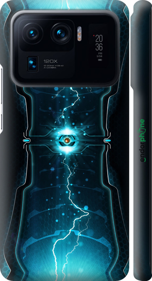 3D пластиковый матовый чехол Молнии в цилиндре для Xiaomi Mi 11 Ultra - 120m-2295 изображение 