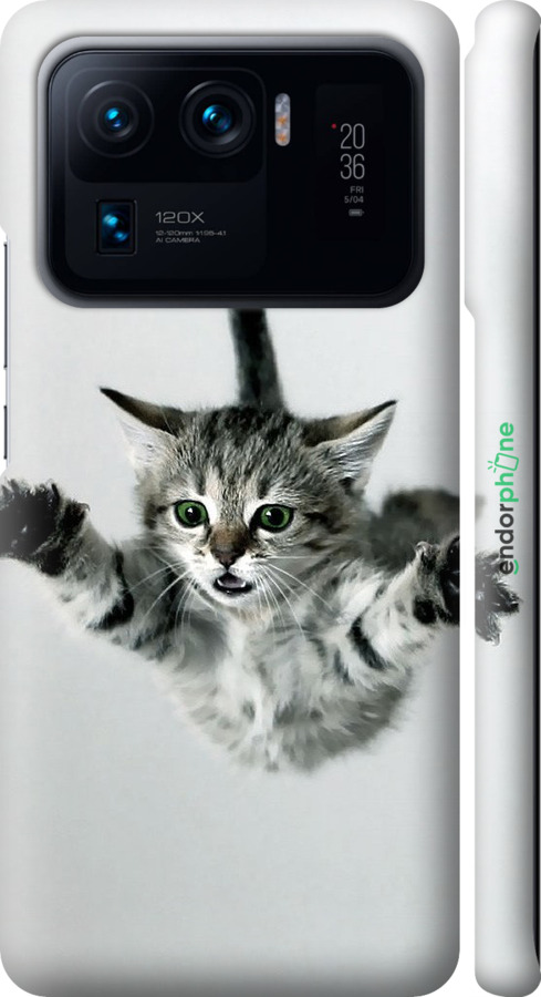 3D пластиковий матовий чехол Літаюче кошеня для Xiaomi Mi 11 Ultra - 2322m-2295 изображение 