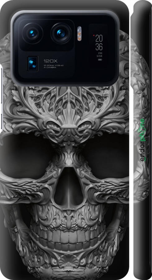 3D пластиковий матовий чехол skull-ornament для Xiaomi Mi 11 Ultra - 4101m-2295 изображение 