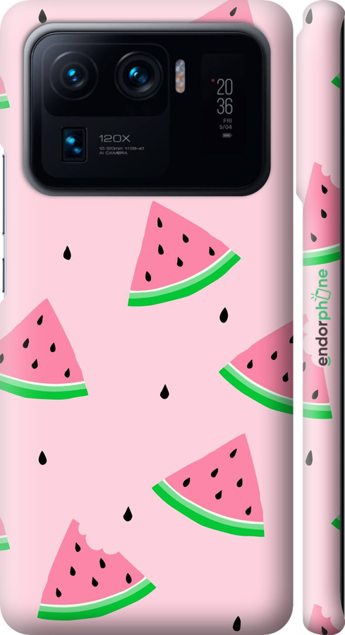 3D пластиковий матовий чехол Рожевий кавун для Xiaomi Mi 11 Ultra - 4314m-2295 изображение 