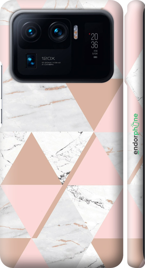3D пластиковий матовий чехол Мармурова симетрія для Xiaomi Mi 11 Ultra - 4344m-2295 изображение 