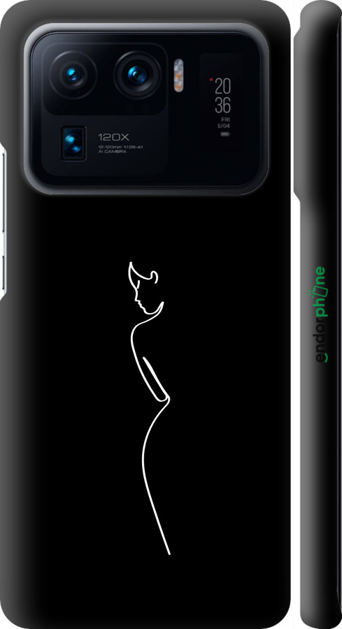 3D пластиковий матовий чехол Силует1 для Xiaomi Mi 11 Ultra - 4590m-2295 изображение 