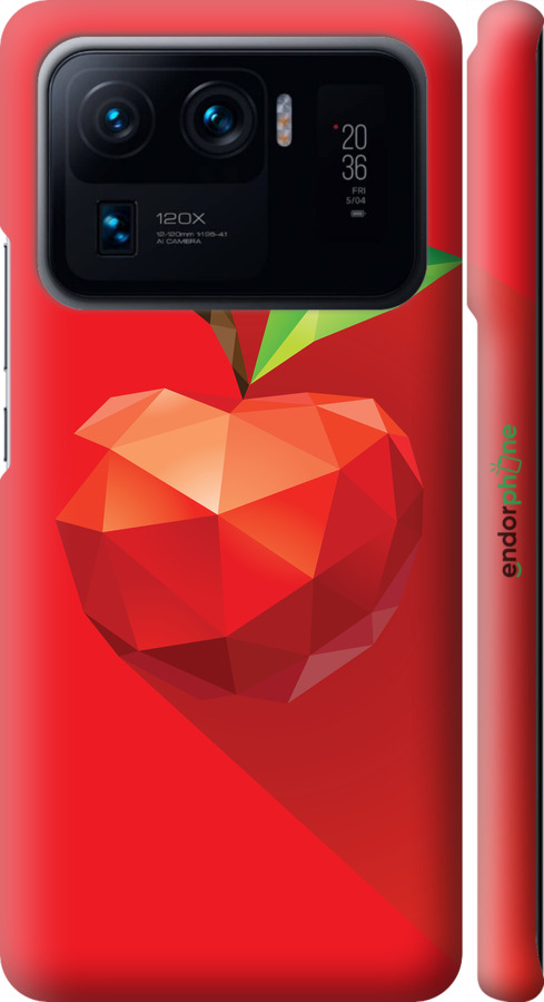 3D пластиковий матовий чехол Яблуко для Xiaomi Mi 11 Ultra - 4696m-2295 изображение 