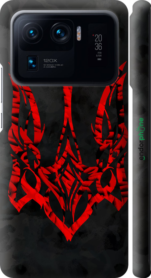 3D пластиковый матовый чехол Герб Украины v4 для Xiaomi Mi 11 Ultra - 5319m-2295 изображение 