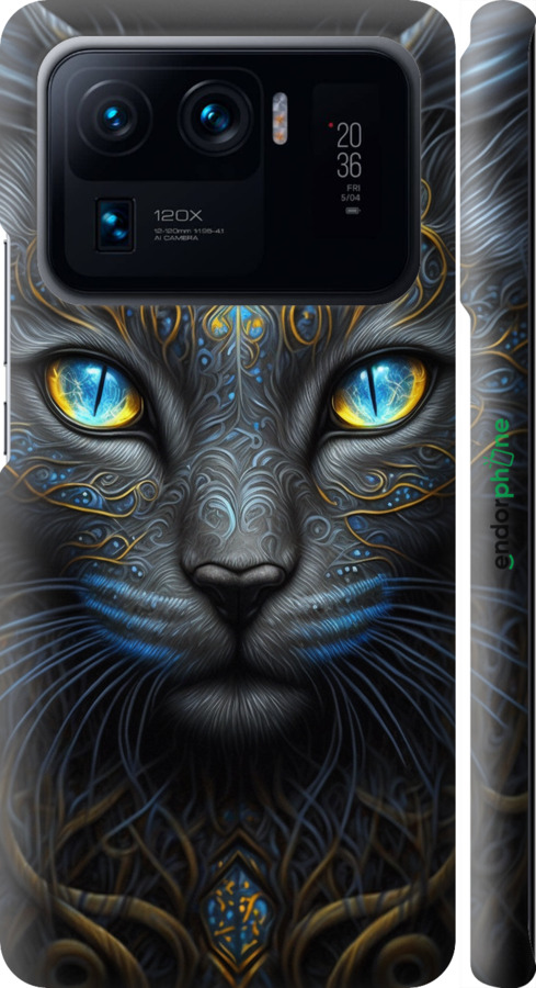 3D пластиковий матовий чехол Кішка для Xiaomi Mi 11 Ultra - 5548m-2295 изображение 