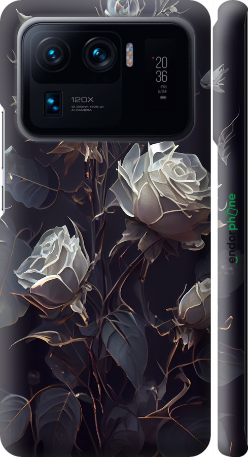 3D пластиковий матовий чехол Троянди 2 для Xiaomi Mi 11 Ultra - 5550m-2295 изображение 