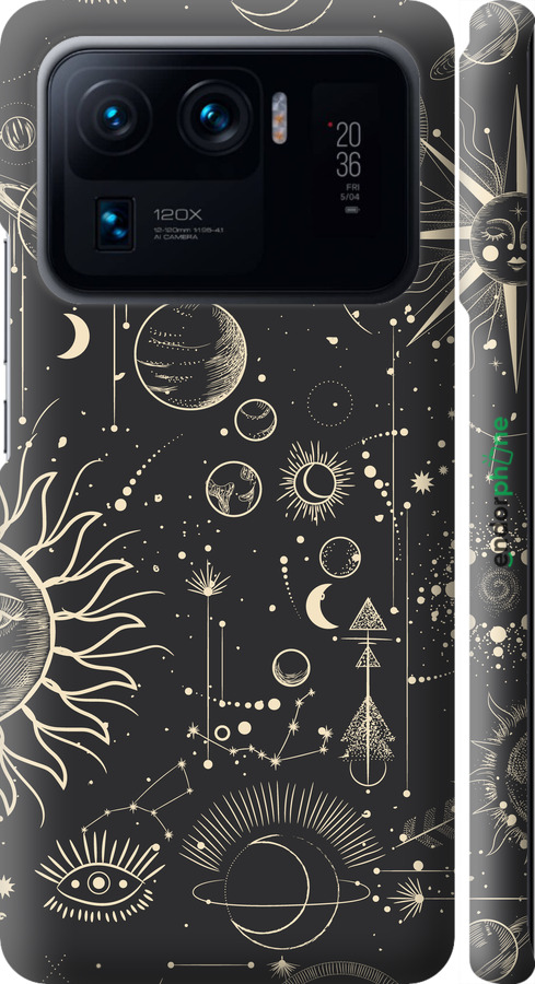 3D пластиковий матовий чехол Фаза місяця для Xiaomi Mi 11 Ultra - 5605m-2295 изображение 