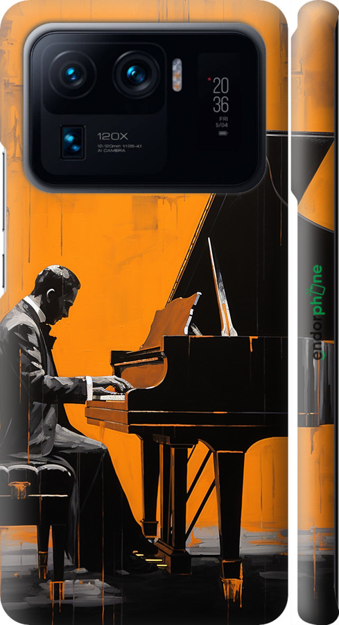 3D пластиковый матовый чехол Чехол для телефона Мужчина за Роялем для Xiaomi Mi 11 Ultra - 5938m-2295 изображение 