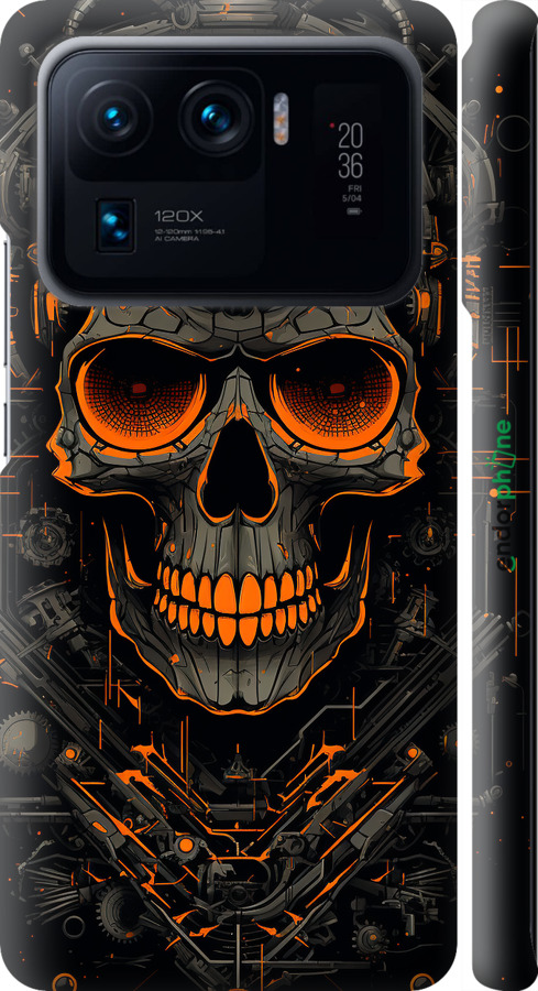 3D пластиковий матовий чехол Череп для Xiaomi Mi 11 Ultra - 5952m-2295 изображение 