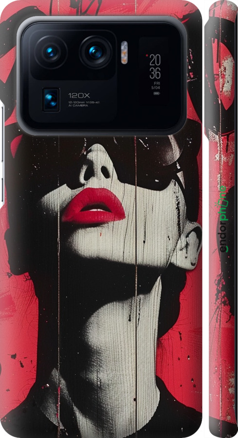 3D пластиковый матовый чехол XO Love v1 для Xiaomi Mi 11 Ultra - 6045m-2295 изображение 