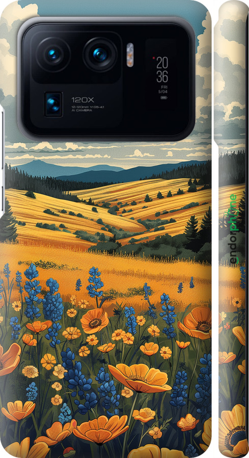 3D пластиковий матовий чехол Українське поле для Xiaomi Mi 11 Ultra - 6082m-2295 изображение 