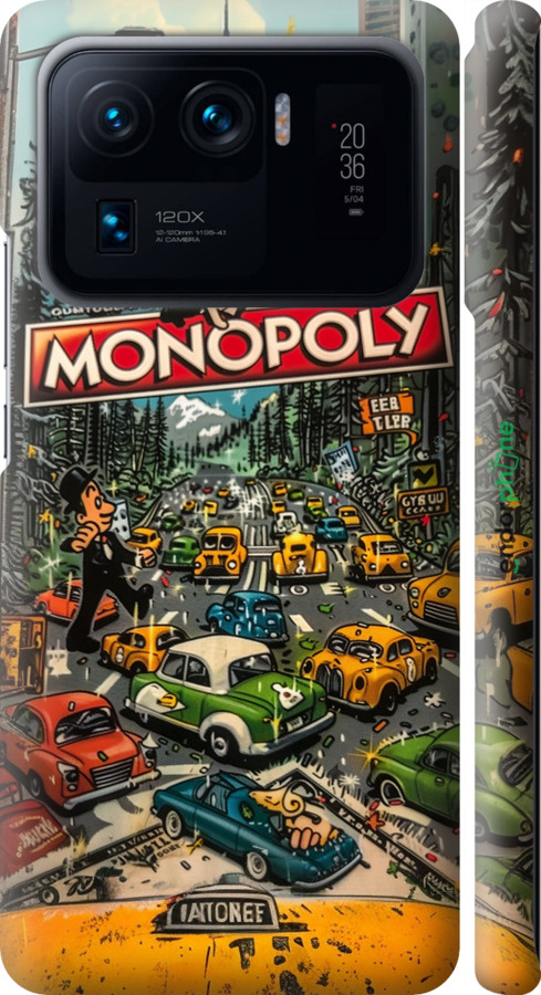 3D пластиковий матовий чехол Міський драйв Monopoly для Xiaomi Mi 11 Ultra - 6088m-2295 изображение 