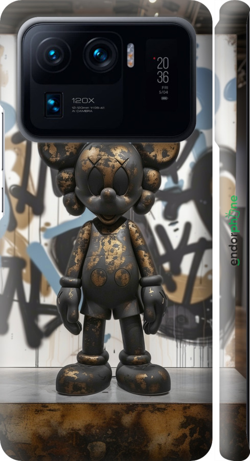 3D пластиковый матовый чехол Bronze kaws v2 для Xiaomi Mi 11 Ultra - 6098m-2295 изображение 