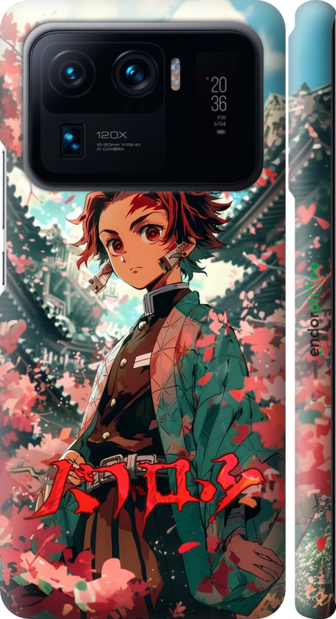 3D пластиковий матовий чехол Tanjiro Kamado для Xiaomi Mi 11 Ultra - 6132m-2295 изображение 
