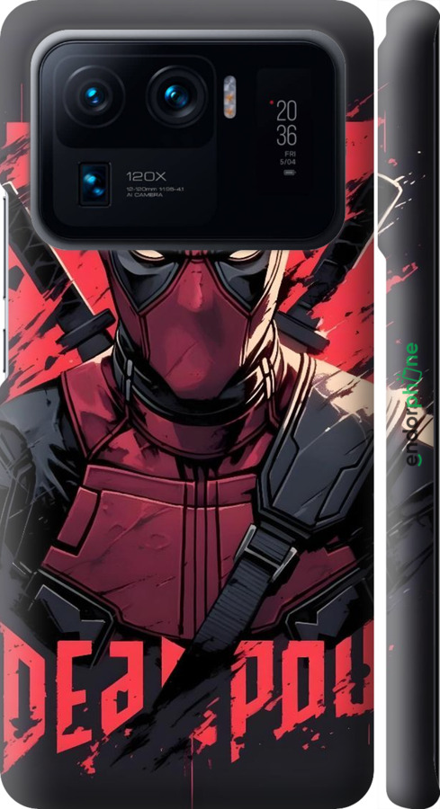 3D пластиковый матовый чехол Дедпул для Xiaomi Mi 11 Ultra - 6293m-2295 изображение 