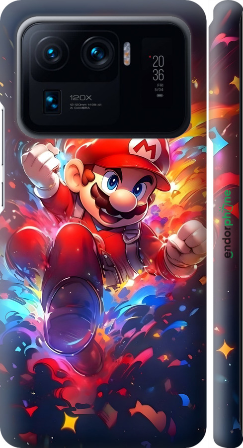 3D пластиковий матовий чехол Супер Маріо для Xiaomi Mi 11 Ultra - 6342m-2295 изображение 