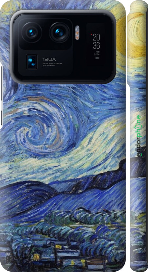 3D пластиковый матовый чехол «Звездная ночь» Винсента Ван Гога для Xiaomi Mi 11 Ultra - 6433m-2295 изображение 