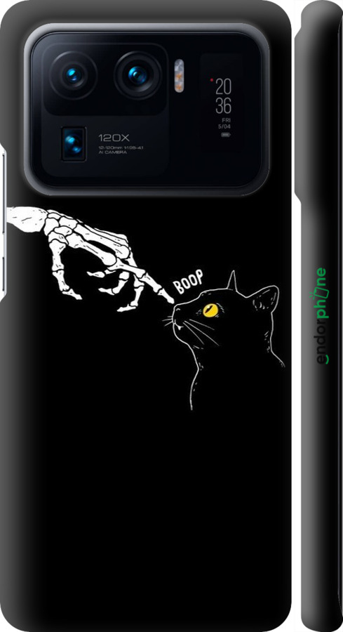 3D пластиковый матовый чехол Кошка для Xiaomi Mi 11 Ultra - 6505m-2295 изображение 