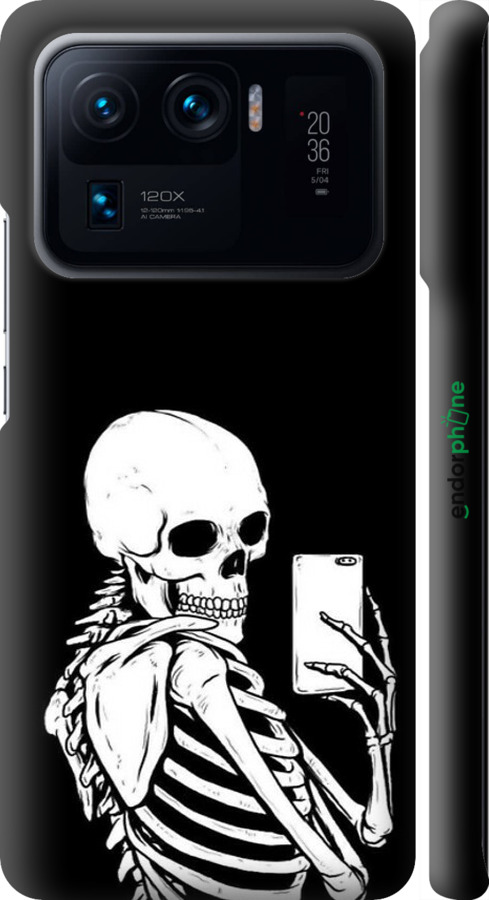3D пластиковий матовий чехол Скелет робить Selfie для Xiaomi Mi 11 Ultra - 6535m-2295 изображение 