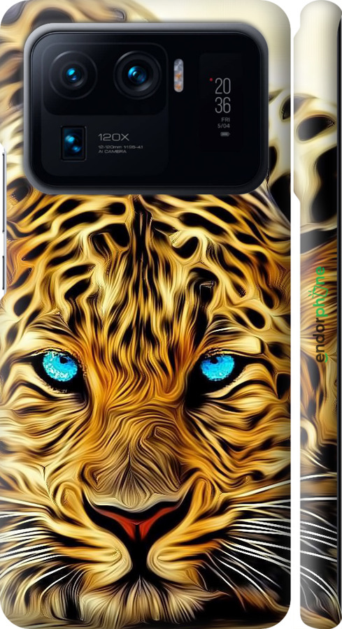 3D пластиковый матовый чехол Леопард для Xiaomi Mi 11 Ultra - 6611m-2295 изображение 