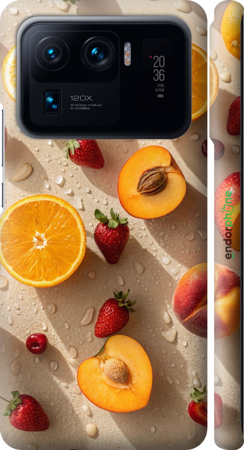 3D пластиковий матовий чехол Фрукти 3 для Xiaomi Mi 11 Ultra - 6703m-2295 изображение 