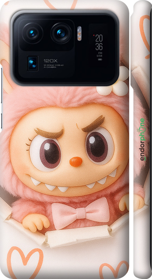 3D пластиковий матовий чехол Лабубу 2 для Xiaomi Mi 11 Ultra - 6710m-2295 изображение 