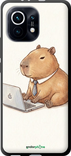 TPU чехол Funny Capybara CEO Working для Xiaomi Mi 11 - 6777b-2253 изображение 