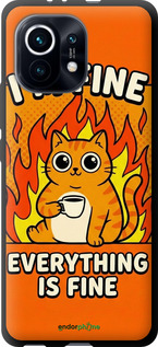 TPU чехол 'Funny Cat' для Xiaomi Mi 11 изображение 3