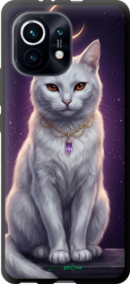 TPU чехол Mystic White Cat Gothic Dark Purple Gold для Xiaomi Mi 11 - 6805b-2253 изображение 
