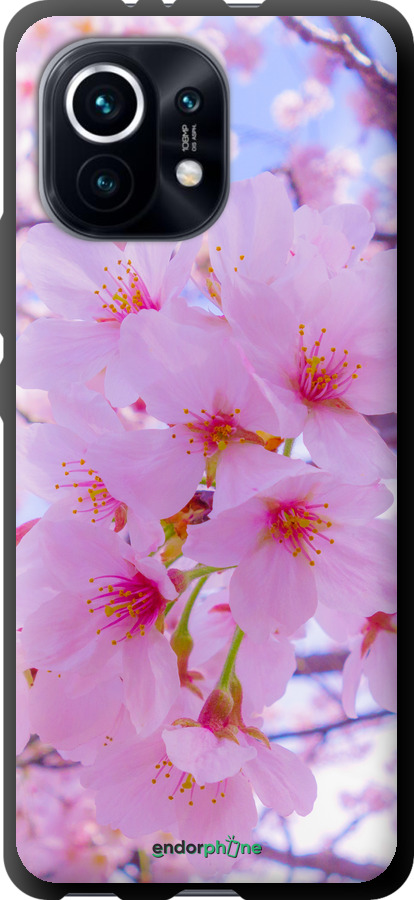 TPU чехол Сакура для Xiaomi Mi 11 - 6029b-2253 изображение 