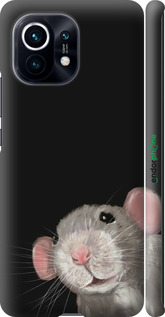 3D пластиковый матовый чехол The Peeking Rat для Xiaomi Mi 11 - 6442m-2253 изображение 