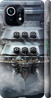 3D пластиковый матовый чехол Линкор, world of tanks, wargaming, военный корабль для Xiaomi Mi 11 - 6453m-2253 изображение 