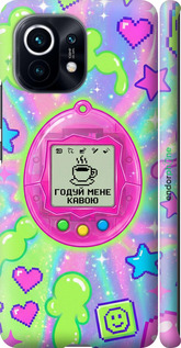 3D пластиковий матовий чехол Y2K Aesthetic Retro Pet: Годуй мене кавою для Xiaomi Mi 11 - 6784m-2253 изображение 