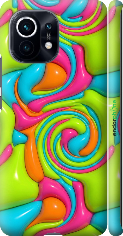 3D пластиковий матовий чехол Y2K Jelly Dream для Xiaomi Mi 11 - 6780m-2253 изображение 