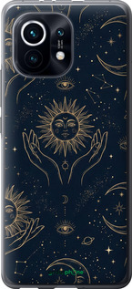2D пластиковый чехол 'Celestial Harmony: Sun & Moon Gold Mystic Pattern' для Xiaomi Mi 11 изображение 11