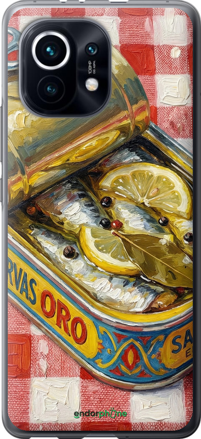 Силиконовый чехол Vintage Sardine Tin Phone для Xiaomi Mi 11 - 6772u-2253 изображение 