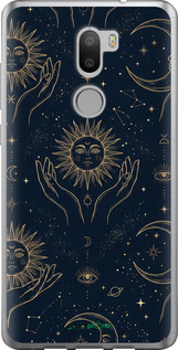 Силиконовый чехол Celestial Harmony: Sun & Moon Gold Mystic Pattern для Xiaomi Mi 5s Plus - 6778u-396 изображение 