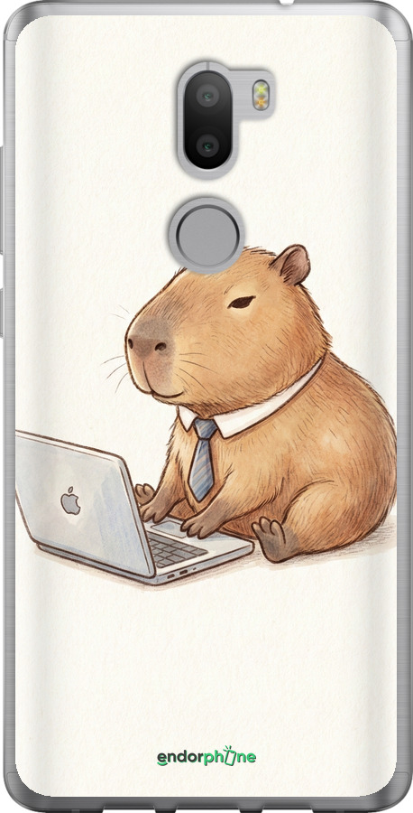 Силіконовий чехол Funny Capybara CEO Working для Xiaomi Mi 5s Plus - 6777u-396 изображение 