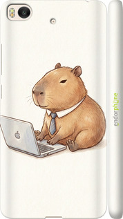 3D пластиковый глянцевый чехол 'Funny Capybara CEO Working' для Xiaomi Mi 5s изображение 1
