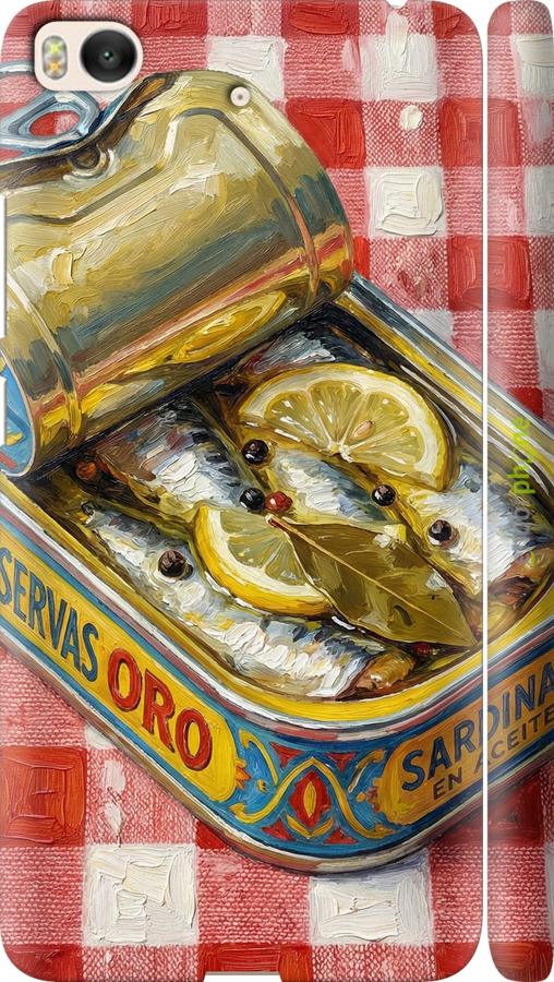 3D пластиковый глянцевый чехол Vintage Sardine Tin Phone для Xiaomi Mi 5s - 6772c-395 изображение 