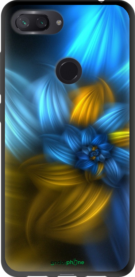 

TPU чорний чохол "Візерунок 46" для Xiaomi Mi 8 Lite, Синій