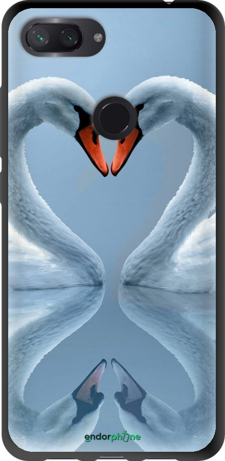 TPU чехол Лебеди для Xiaomi Mi 8 Lite - 6007b-1585 изображение 