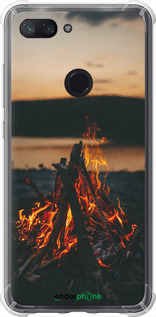 Силикон с усиленными углами чехол Огонь для Xiaomi Mi 8 Lite - 6021sp-1585 изображение 