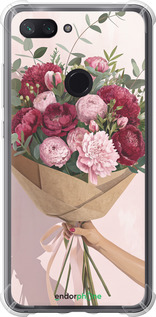 Силикон с усиленными углами чехол Пионы 1 для Xiaomi Mi 8 Lite - 6705sp-1585 изображение 