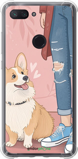 Силикон с усиленными углами чехол Корги 3 для Xiaomi Mi 8 Lite - 6707sp-1585 изображение 