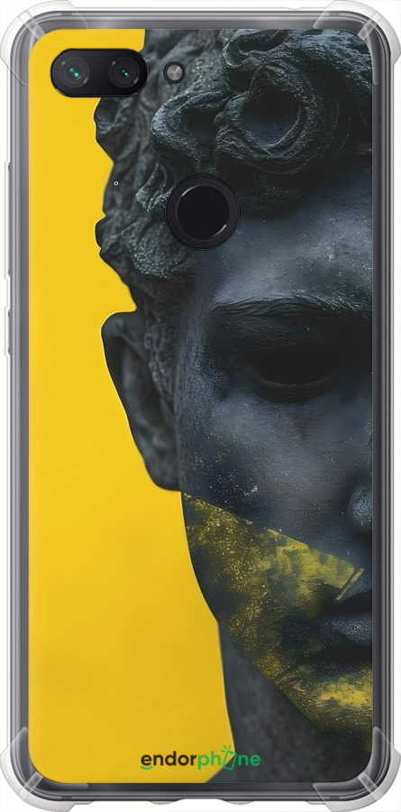 Силіконовий протиударний с посиленими кутами чехол Статуя арт для Xiaomi Mi 8 Lite - 6330sp-1585 изображение 