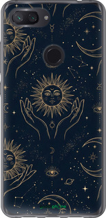 Силиконовый чехол Celestial Harmony: Sun & Moon Gold Mystic Pattern для Xiaomi Mi 8 Lite - 6778u-1585 изображение 